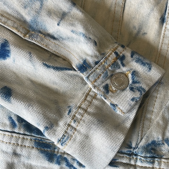 Free people  tie-dye denim jacket - Picture 5 of 9